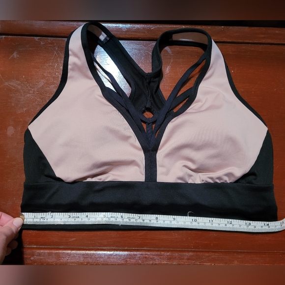 La Senza black and pink sports bra size L - Picture 2 of 4